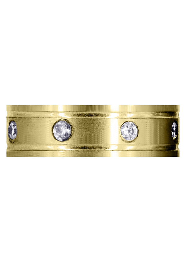 Yellow Gold Classic Diamond Mens Wedding Band | 0.56 Carats (Travis)