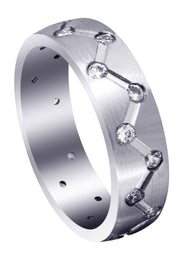 Diamond Mens Wedding Band | 0.54 Carats | Satin Finish (Dominick)