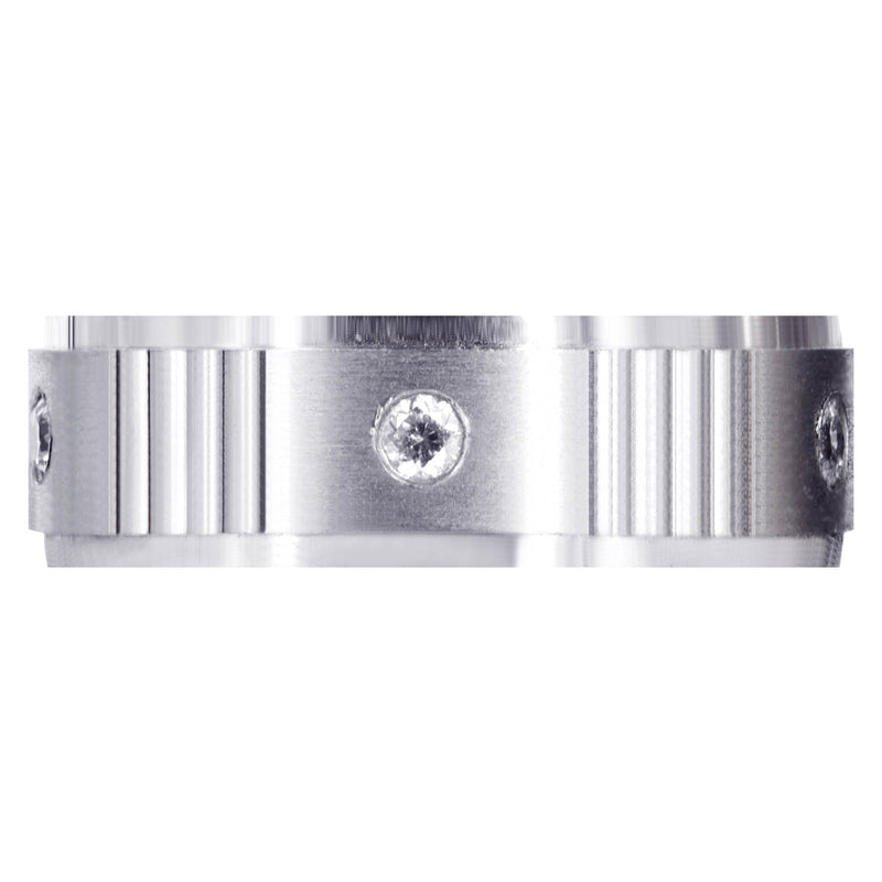 Diamond Mens Wedding Band | 0.15 Carats | Satin Finish (Marshall)
