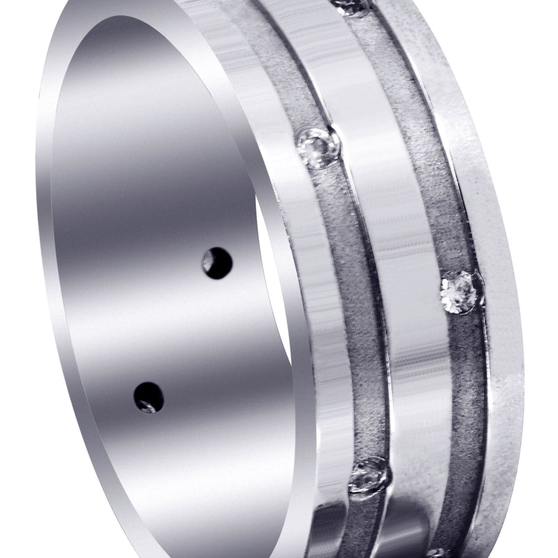 Classic Diamond Mens Wedding Band | 0.36 Carats (Damien)