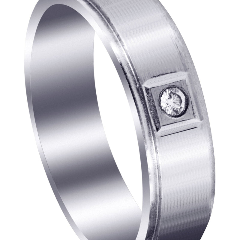 Classic Diamond Mens Wedding Band | 0.05 Carats (Lukas)