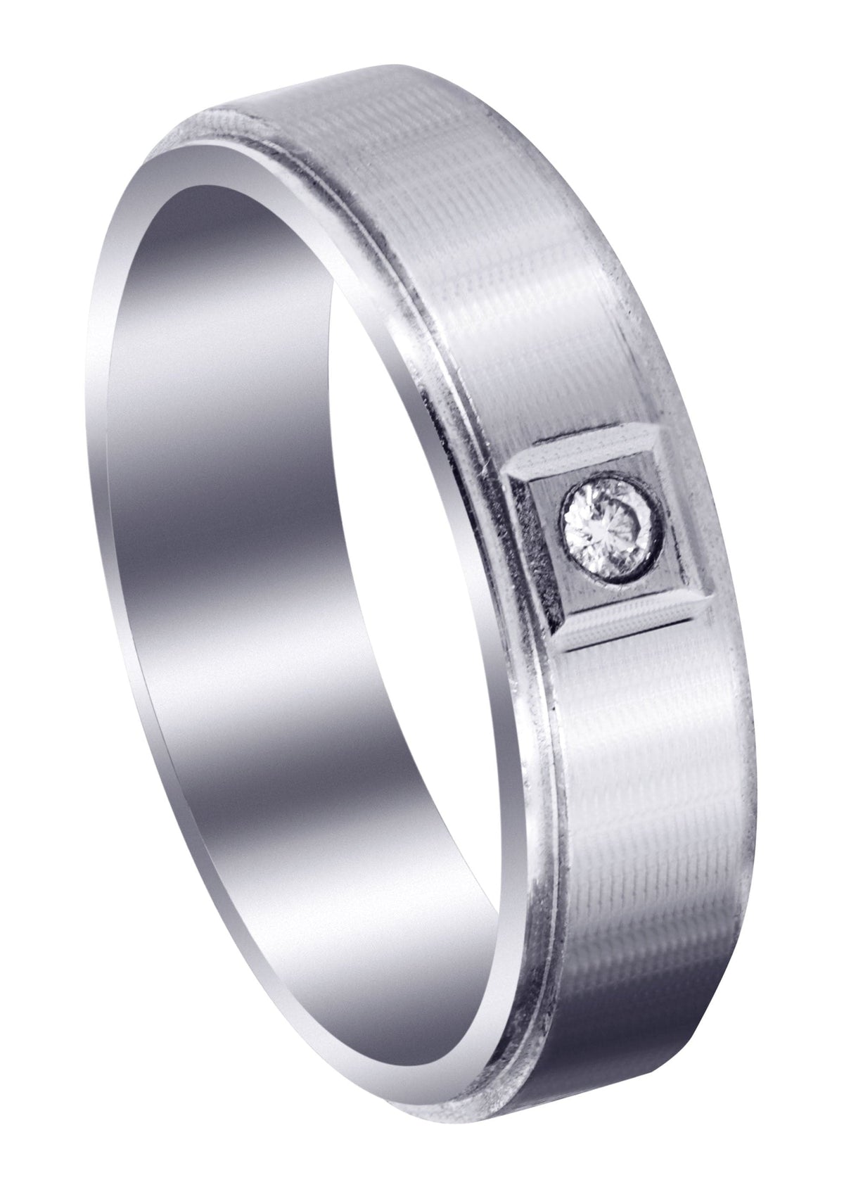 Classic Diamond Mens Wedding Band | 0.05 Carats (Lukas)