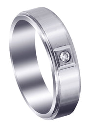 Classic Diamond Mens Wedding Band | 0.05 Carats (Lukas)