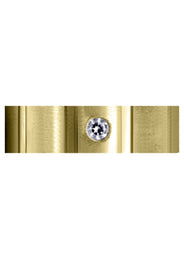 Yellow Gold Diamond Mens Wedding Band | 0.1 Carats | Satin Finish (Marco)