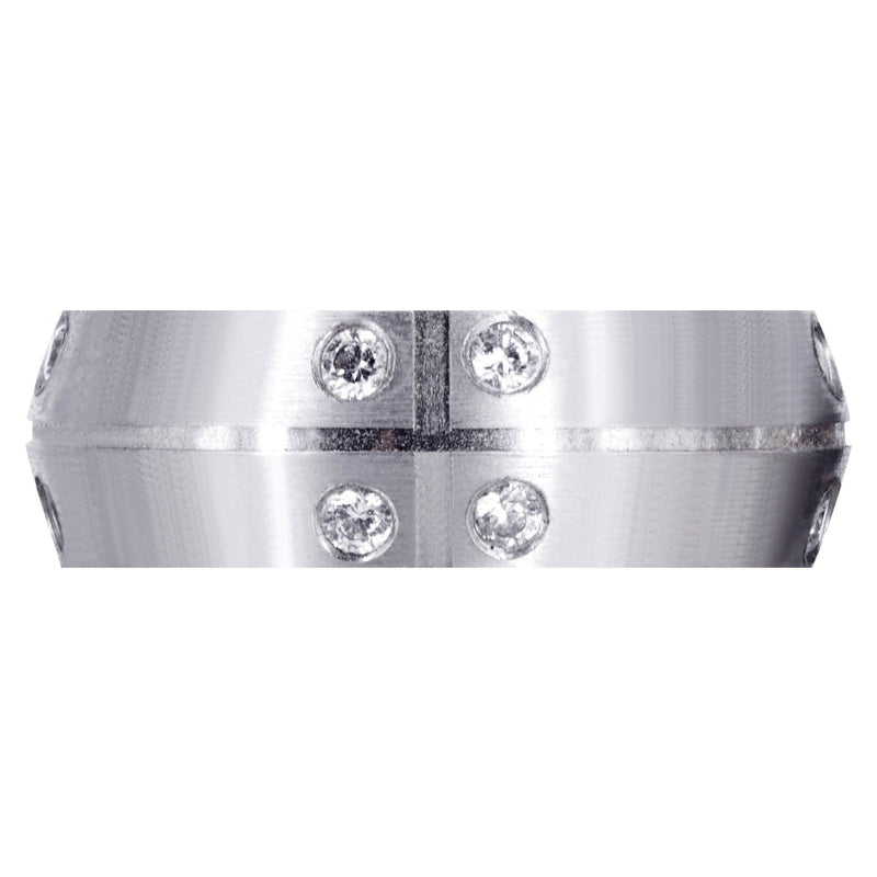 Diamond Mens Wedding Band | 0.48 Carats | Satin Finish (Joaquin)