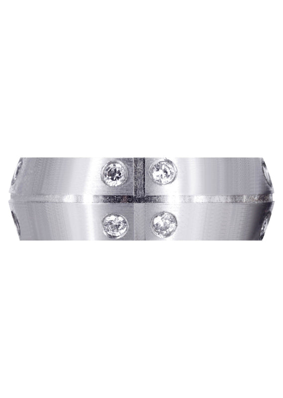 Diamond Mens Wedding Band | 0.48 Carats | Satin Finish (Joaquin)