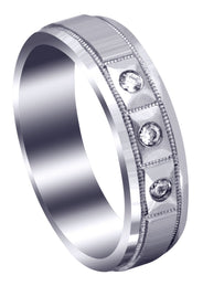 Classic Diamond Mens Wedding Band | 0.09 Carats (Zander)