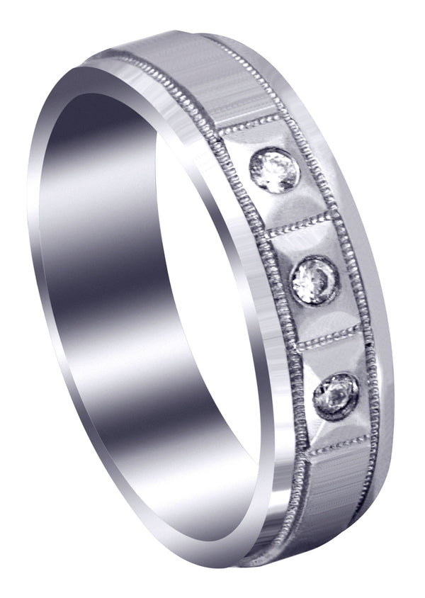Classic Diamond Mens Wedding Band | 0.09 Carats (Zander)