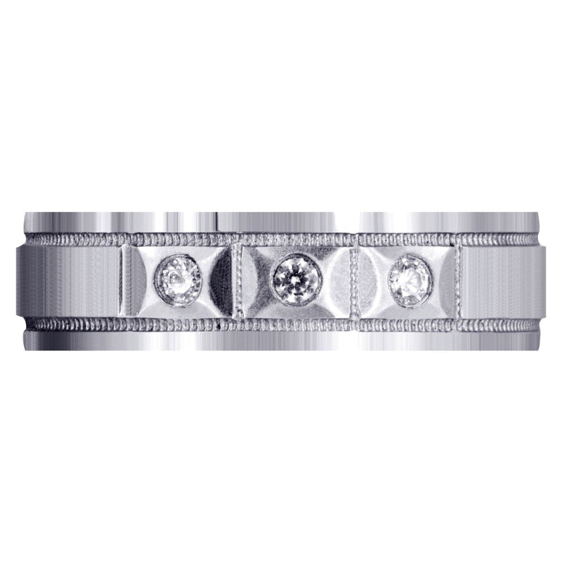 Classic Diamond Mens Wedding Band | 0.09 Carats (Zander)