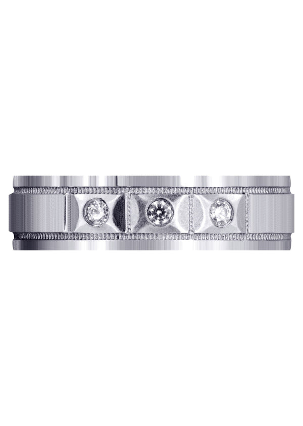 Classic Diamond Mens Wedding Band | 0.09 Carats (Zander)