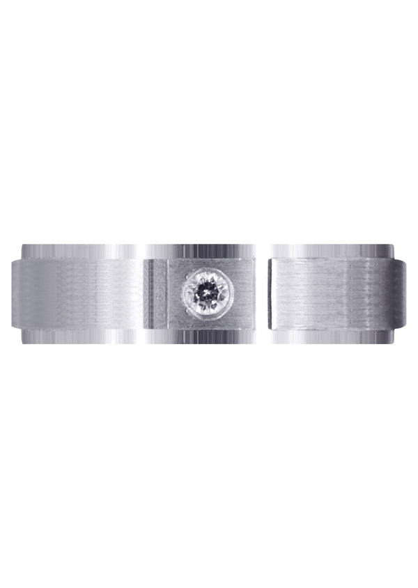 Contemporary Diamond Mens Wedding Band | 0.05 Carats (Francisco)