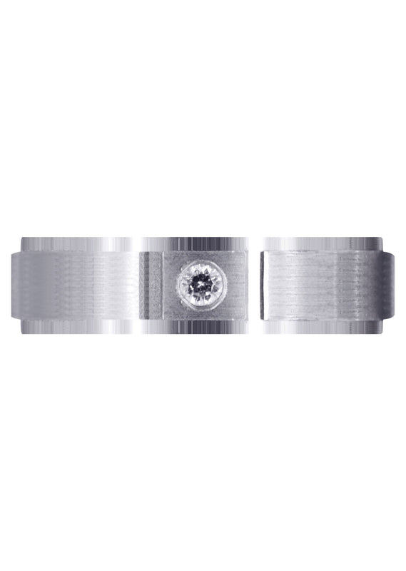 Contemporary Diamond Mens Wedding Band | 0.05 Carats (Francisco)