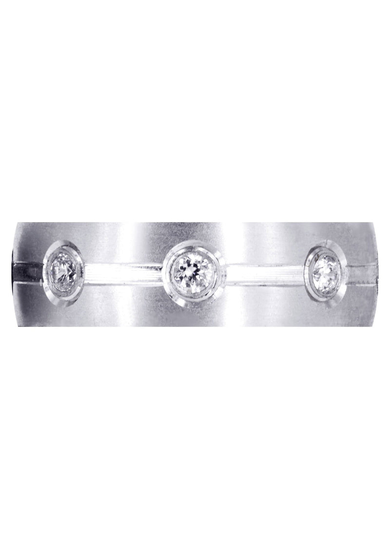 Classic Diamond Mens Wedding Band | 0.04 Carats (Stephen)