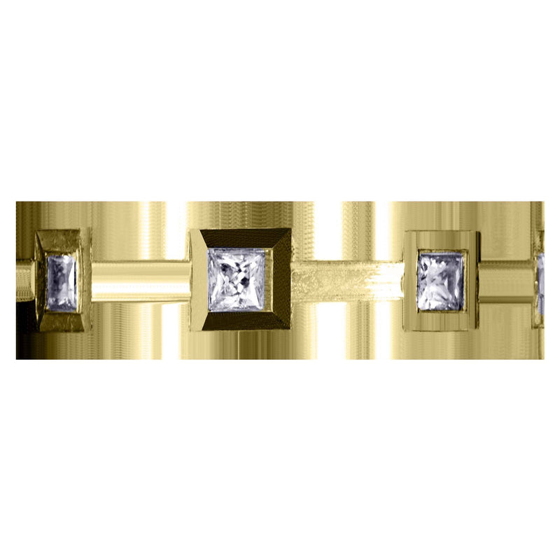 Yellow Gold Classic Diamond Mens Wedding Band | 0.4 Carats (Kameron)