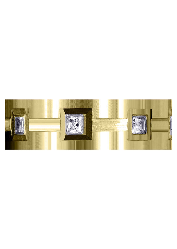 Yellow Gold Classic Diamond Mens Wedding Band | 0.4 Carats (Kameron)