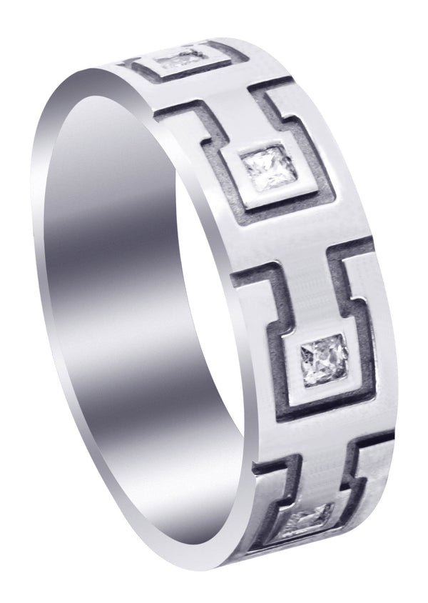 Unique Mens Wedding Band | 0.4 Carats | High Polish Finish (Andy)