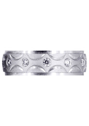 Diamond Mens Wedding Band | 0.3 Carats | Satin Finish (Ali)