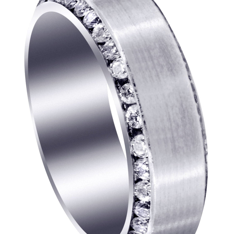 Classic Diamond Mens Wedding Band | 2.1 Carats (Rylan)