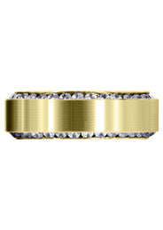 Yellow Gold Classic Diamond Mens Wedding Band | 2.1 Carats (Rylan)
