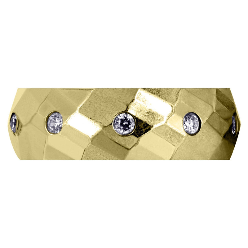 Yellow Gold Classic Diamond Mens Engagement Ring | 0.3 Carats (Israel)