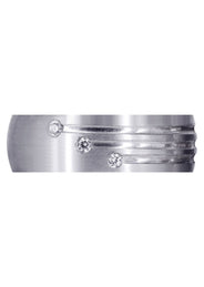 Classic Diamond Mens Wedding Band | 0.12 Carats (Gunner)
