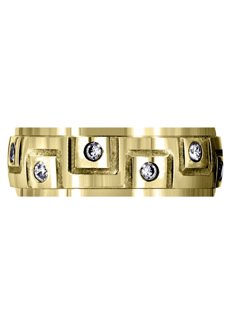 Yellow Gold Classic Diamond Mens Engagement Ring | 0.36 Carats (Simon)