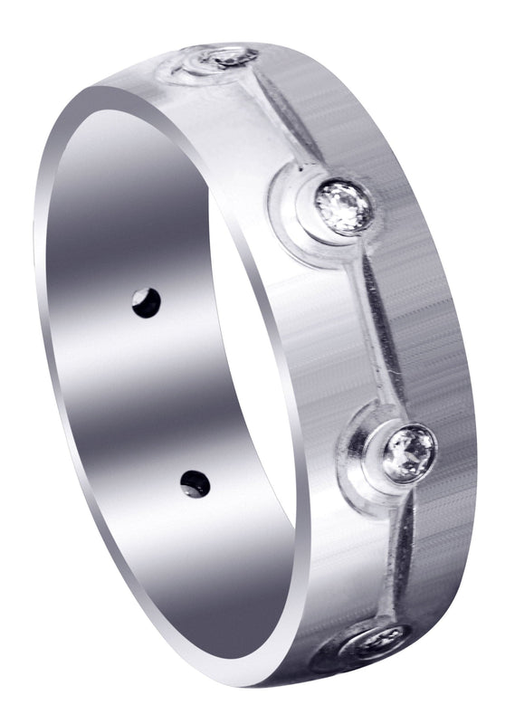 Classic Diamond Mens Wedding Band | 0.32 Carats (Brooks)