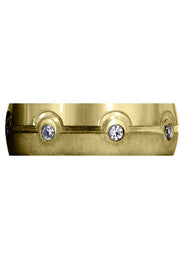 Yellow Gold Classic Diamond Mens Wedding Band | 0.32 Carats (Brooks)
