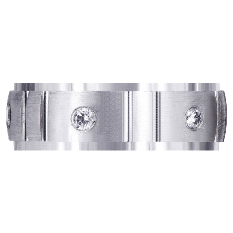 Diamond Mens Wedding Band | 0.3 Carats | Satin Finish (Gideon)
