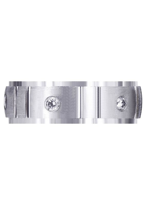 Diamond Mens Wedding Band | 0.3 Carats | Satin Finish (Gideon)