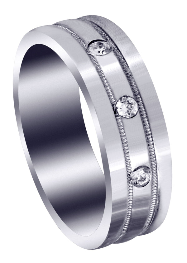 Classic Diamond Mens Wedding Band | 0.12 Carats (Emiliano)