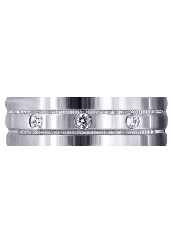 Classic Diamond Mens Wedding Band | 0.12 Carats (Emiliano)