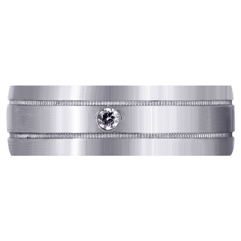 Classic Diamond Mens Wedding Band | 0.04 Carats (Paxton)