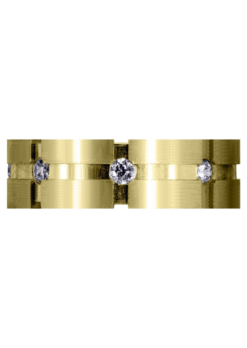 Yellow Gold Classic Diamond Mens Engagement Ring | 0.4 Carats (Charlie)