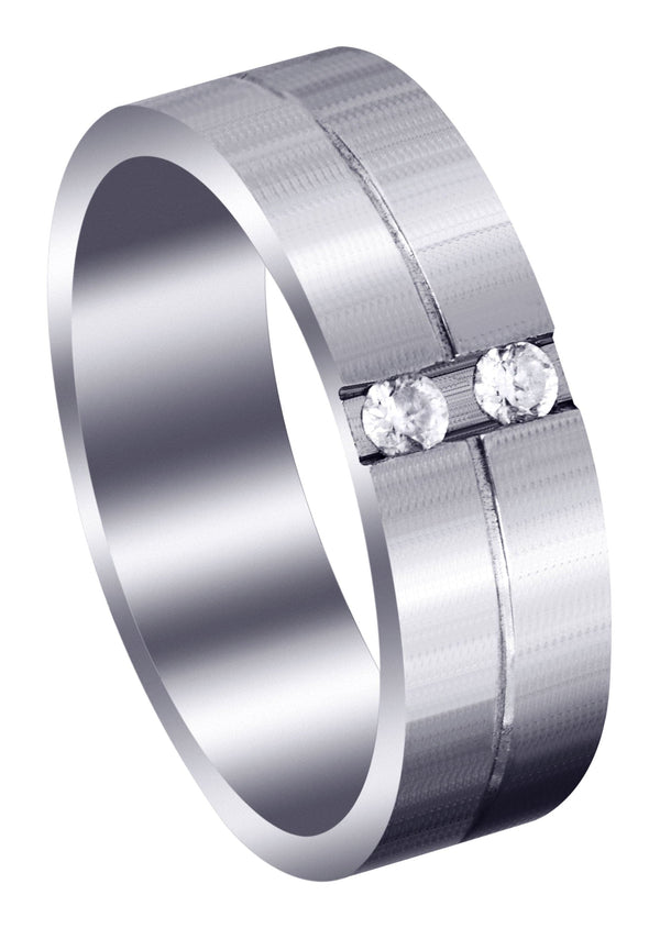 Classic Diamond Mens Wedding Band | 0.12 Carats (Jorge)