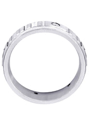 Diamond Mens Wedding Band | 0.3 Carats | Satin Finish (Reed)
