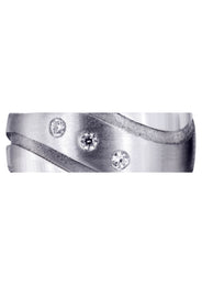Contemporary Diamond Mens Engagement Ring | 0.09 Carats (Tanner)