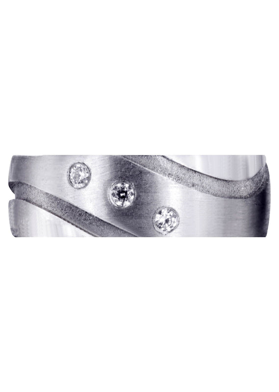 Contemporary Diamond Mens Engagement Ring | 0.09 Carats (Tanner)