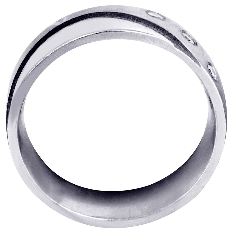 Contemporary Diamond Mens Engagement Ring | 0.09 Carats (Tanner)