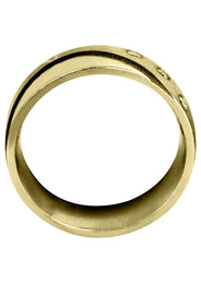 Yellow Gold Contemporary Diamond Mens Engagement Ring | 0.09 Carats (Tanner)