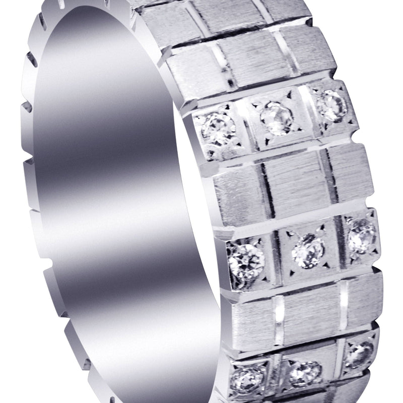Classic Diamond Mens Wedding Band | 0.18 Carats (Myles)