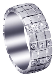 Classic Diamond Mens Wedding Band | 0.18 Carats (Myles)