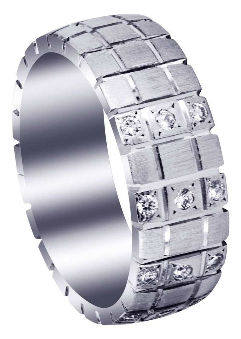 Classic Diamond Mens Wedding Band | 0.18 Carats (Myles)