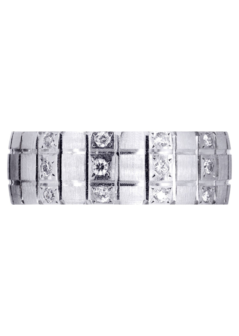 Classic Diamond Mens Wedding Band | 0.18 Carats (Myles)