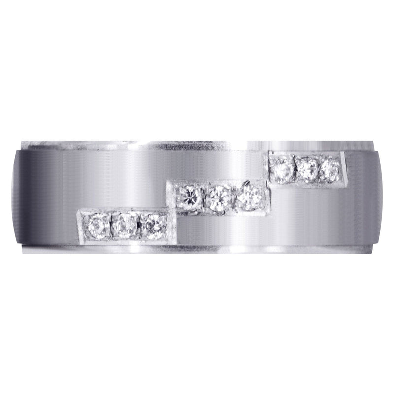 Classic Diamond Mens Wedding Band | 0.135 Carats (Dawson)