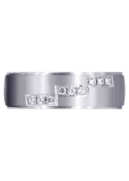 Classic Diamond Mens Wedding Band | 0.135 Carats (Dawson)
