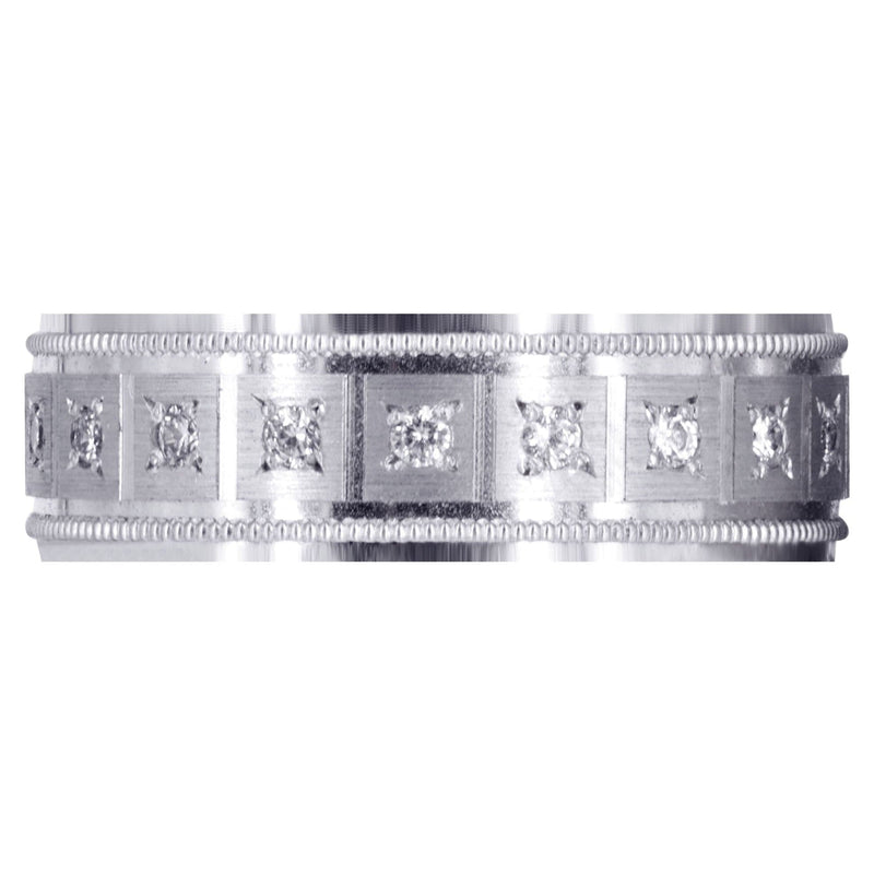 Classic Diamond Mens Wedding Band | 0.4 Carats (River)
