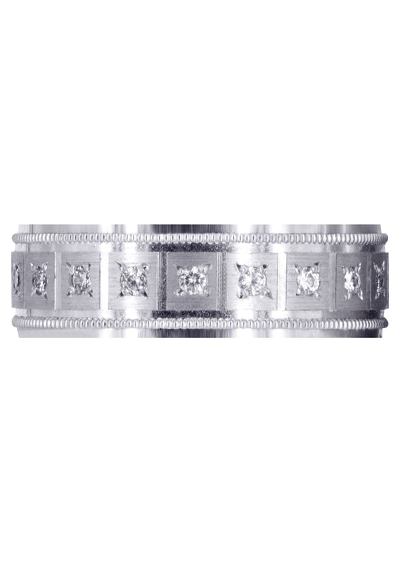 Classic Diamond Mens Wedding Band | 0.4 Carats (River)