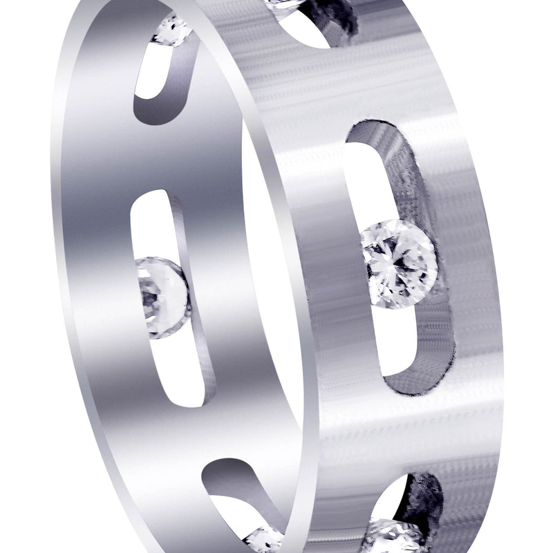 Diamond Mens Engagement Ring | 0.6 Carats | Satin Finish (Dakota)