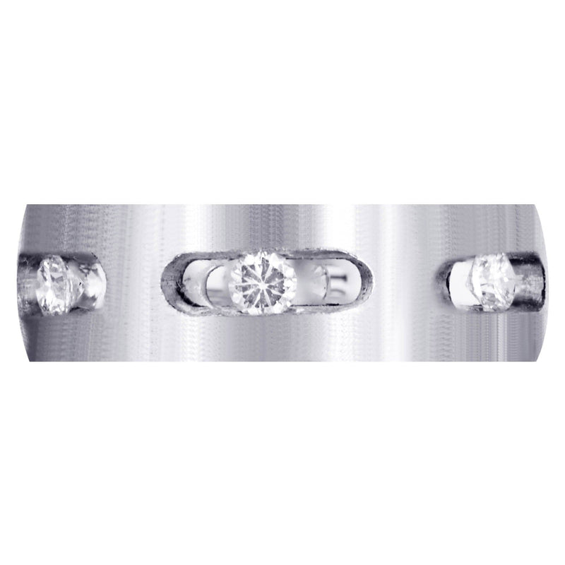 Diamond Mens Engagement Ring | 0.6 Carats | Satin Finish (Dakota)